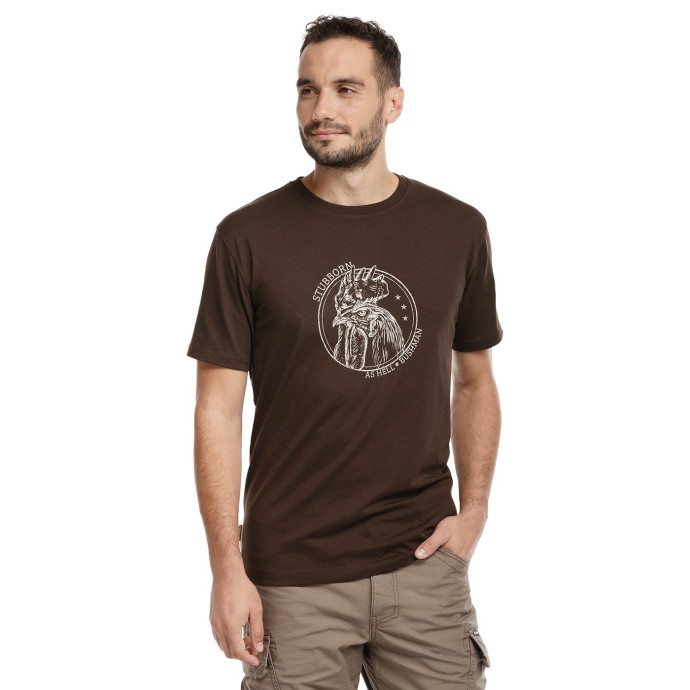 bushman men´s t-shirt dark brown