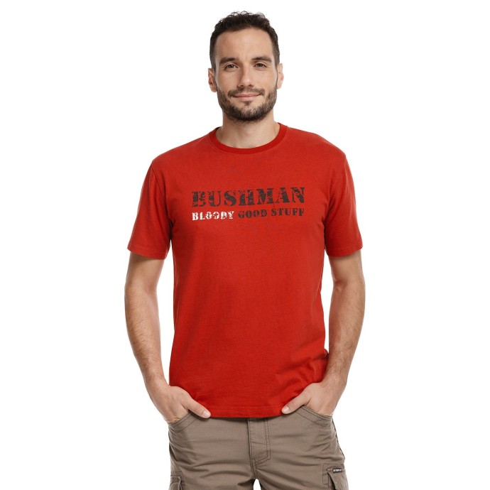 bushman men´s t-shirt red