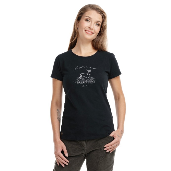 bushman women´s t-shirt black