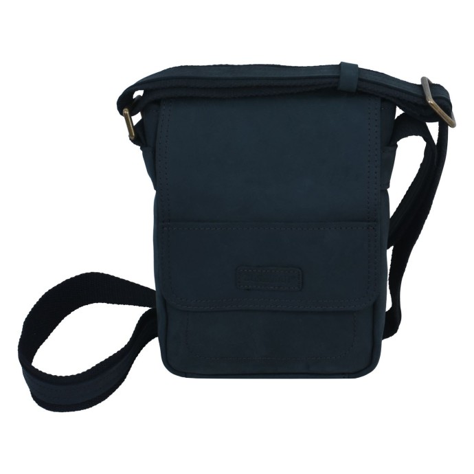 Bushman leather shoulder bag uni black