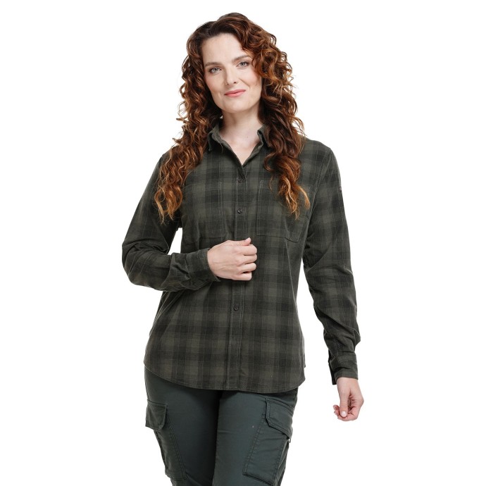 bushman women´s cordroy shirt dark green