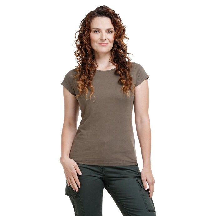 bushman woman´s t-shirt olive