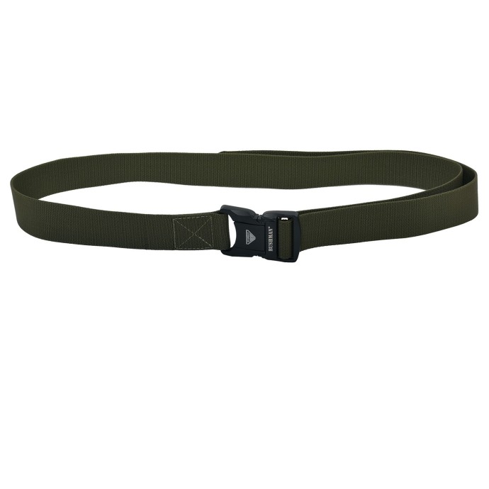 Bushman uni textile belt with multifunction buckle khaki