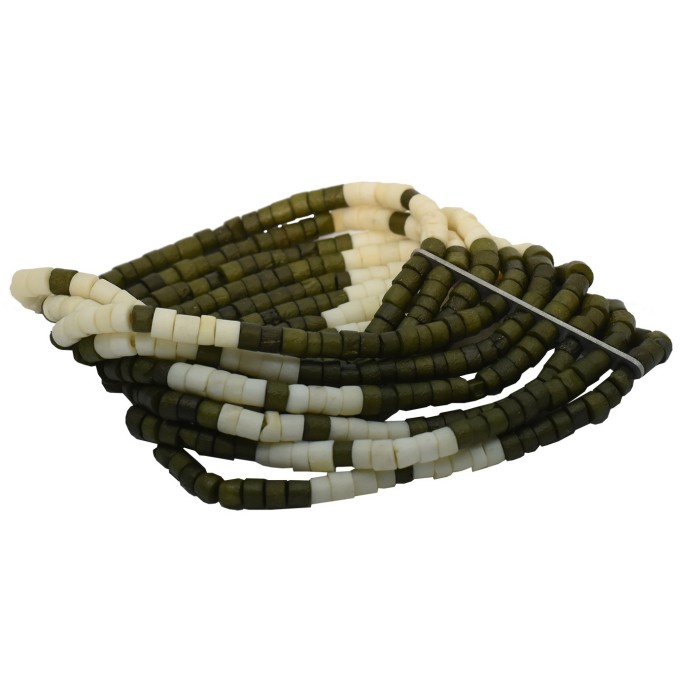 Bushman women´s bone bracelet green