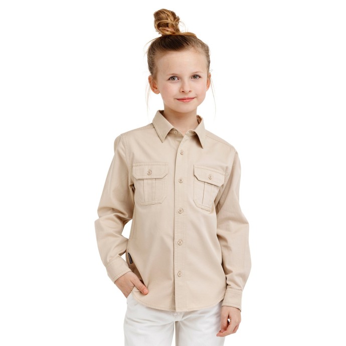 bushman children´s cotton expedition shirt beige