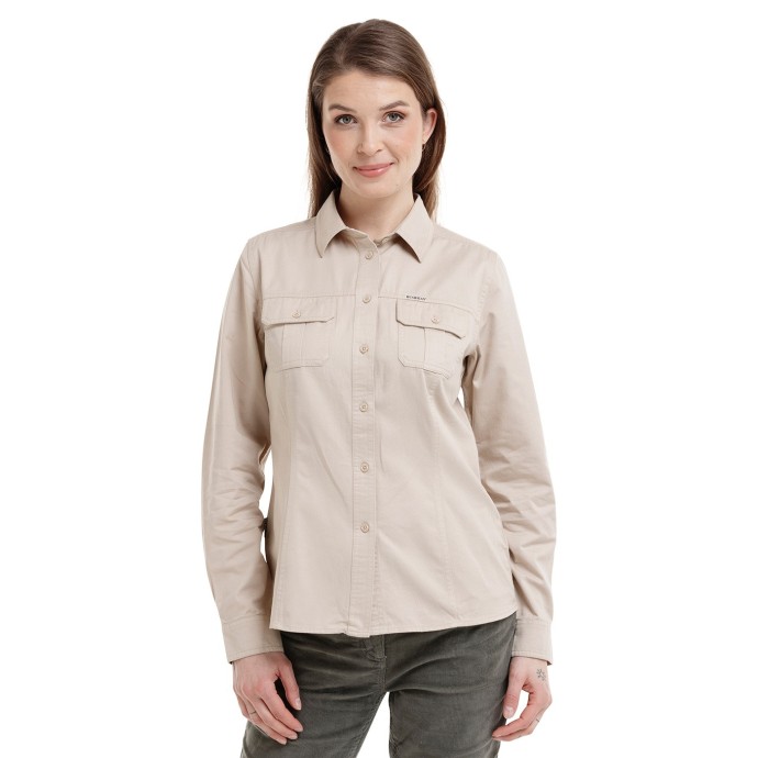 bushman women´s cotton expedition shirt beige
