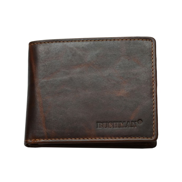 Bushman men's leather wallet brown