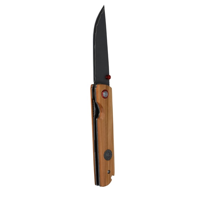 Bushman folding knife of premium Japanese steel brown