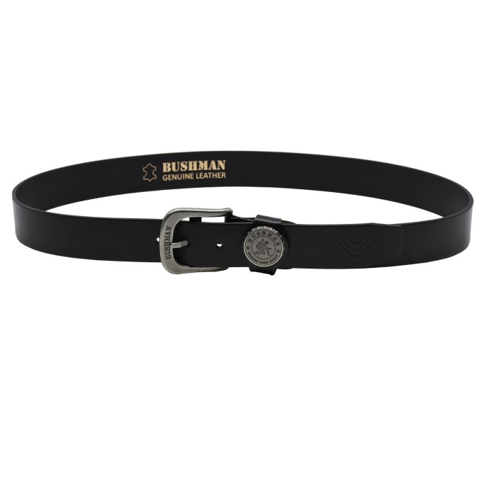 bushman leather belt black