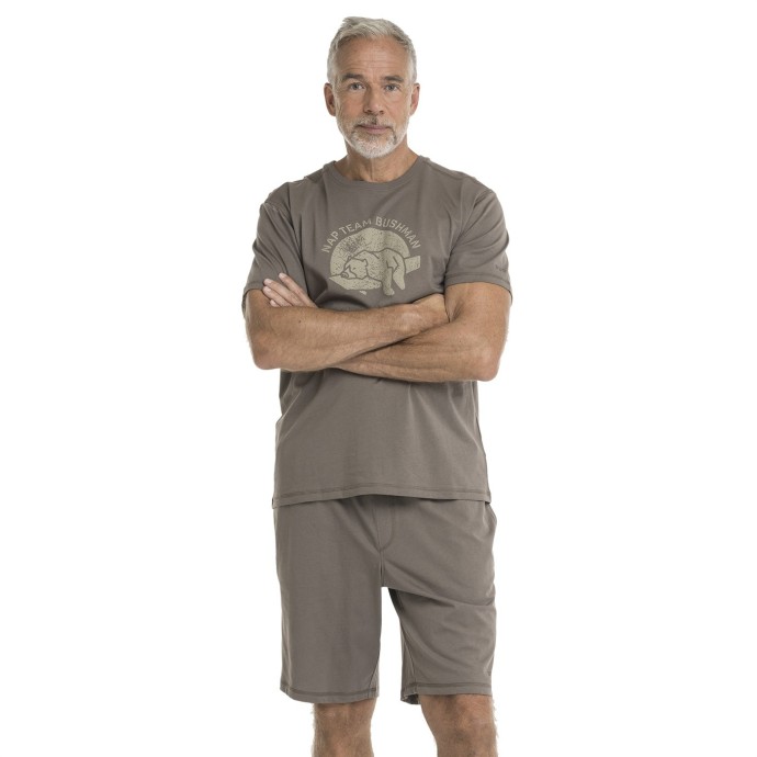 bushman men´s pyjamas brown
