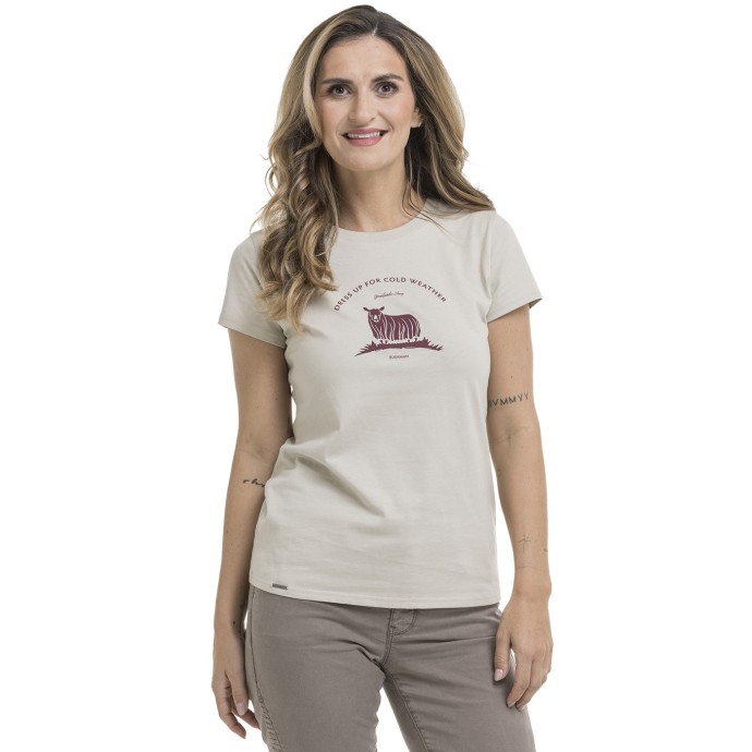 bushman women´s t-shirt beige