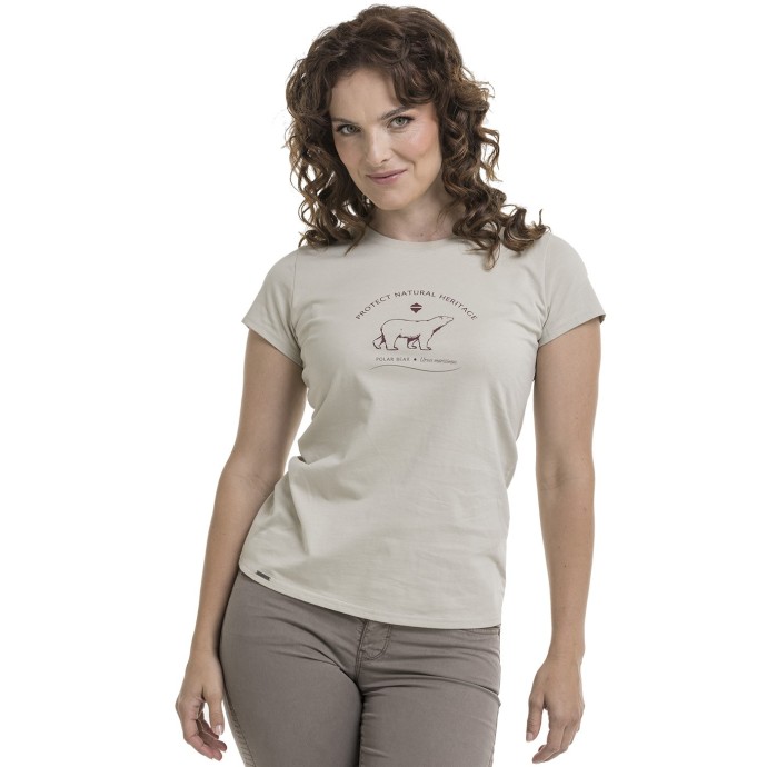 bushman women´s t-shirt beige