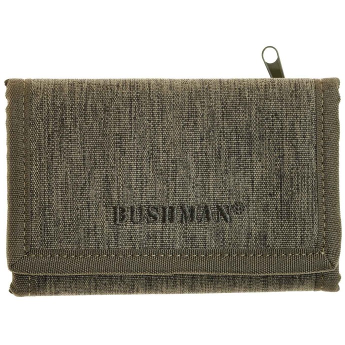 Bushman classic wallet with a Velcro closure dark green