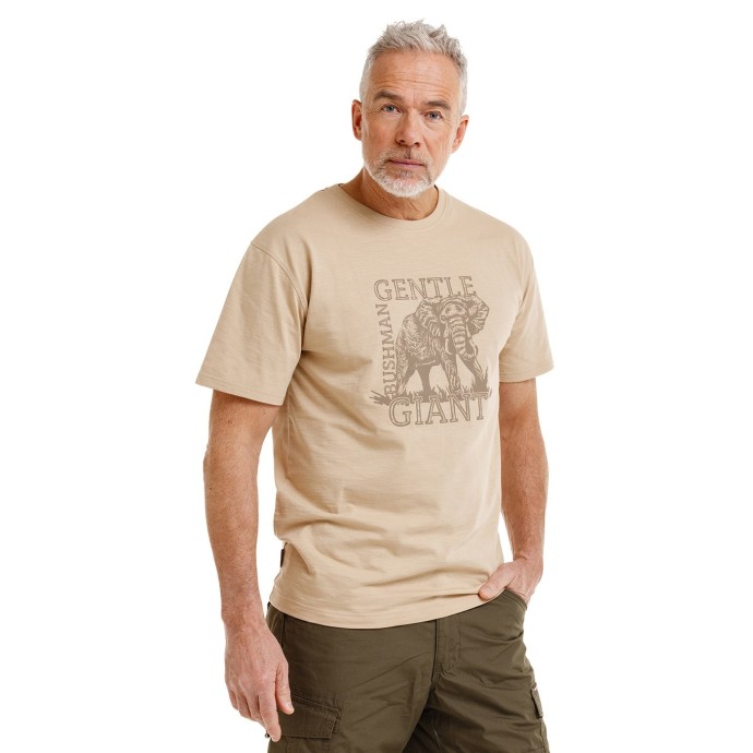 Bushman Men's Kay T-shirt, sandy brown