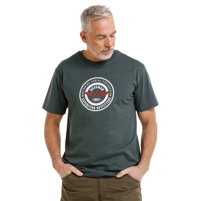 Bushman Men's Moor T-shirt, dark green