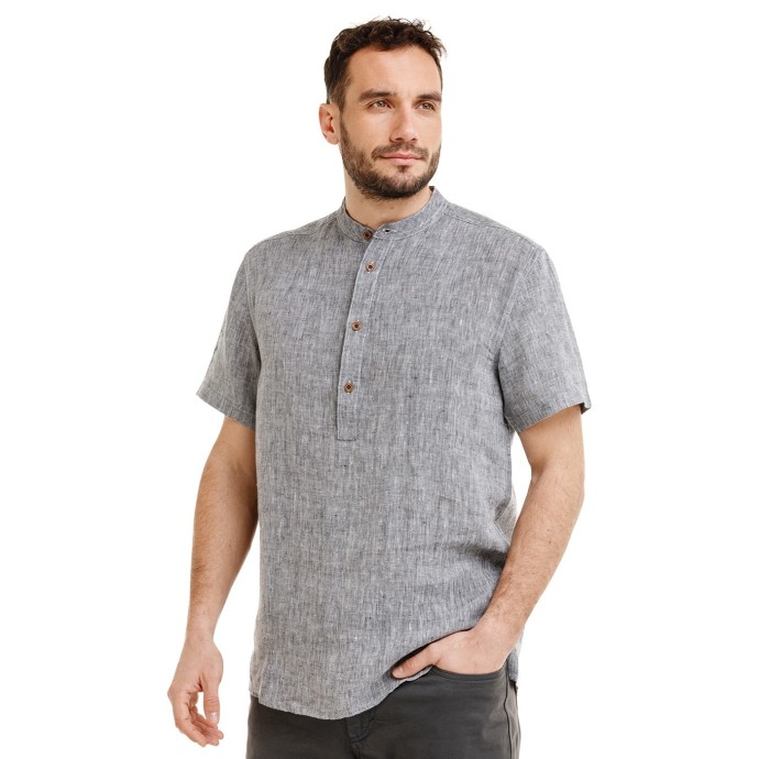 Bushman Men's shirt Bintou, grey
