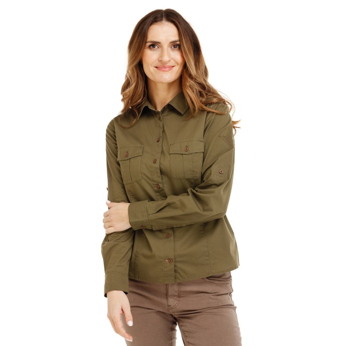 Bushman Women's Nunna Shirt, dark khaki