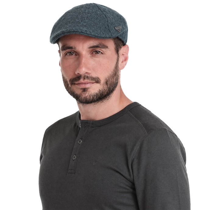 Men's and women's Gourd flat cap, stone
