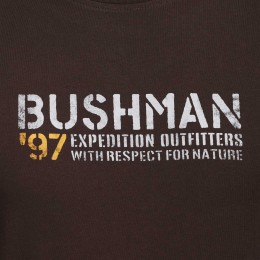 bushman men´s t-shirt dark brown