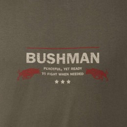 bushman men´s t-shirt dark khaki