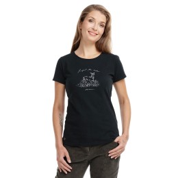 bushman women´s t-shirt black