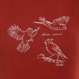 bushman women´s t-shirt burgundy