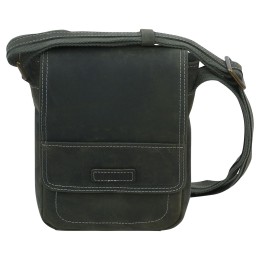 Bushman leather shoulder bag uni green