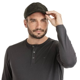 Bushman flat cap Gourd black UNI