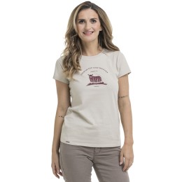 bushman women´s t-shirt beige