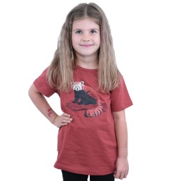 Bushman children's printed t-shirt terracotta