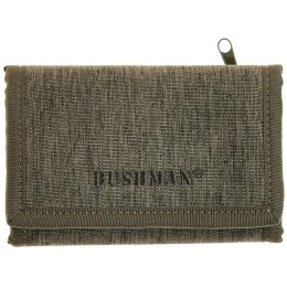 Bushman classic wallet with a Velcro closure dark green