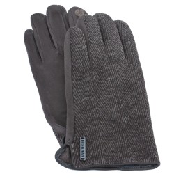 bushman men´s gloves with touchscreen control points dark brown
