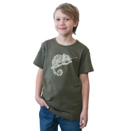 Bushman children's printed t-shirt dark green