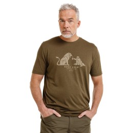 Bushman Men's Lasal T-shirt, dark khaki