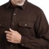 bushman men´s shirt dark brown