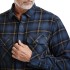 Bushman men´s flannel shirt dark blue