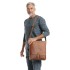 Bushman leather shoulder bag uni brown