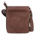 Bushman leather shoulder bag uni dark brown