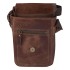 Bushman leather shoulder bag uni dark brown