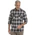bushman men´s flannel shirt grey and brown