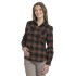 bushman women´s flannel shirt black and orange