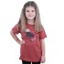 Bushman children's printed t-shirt terracotta