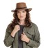 bushman leather hat brown