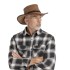 bushman leather hat brown